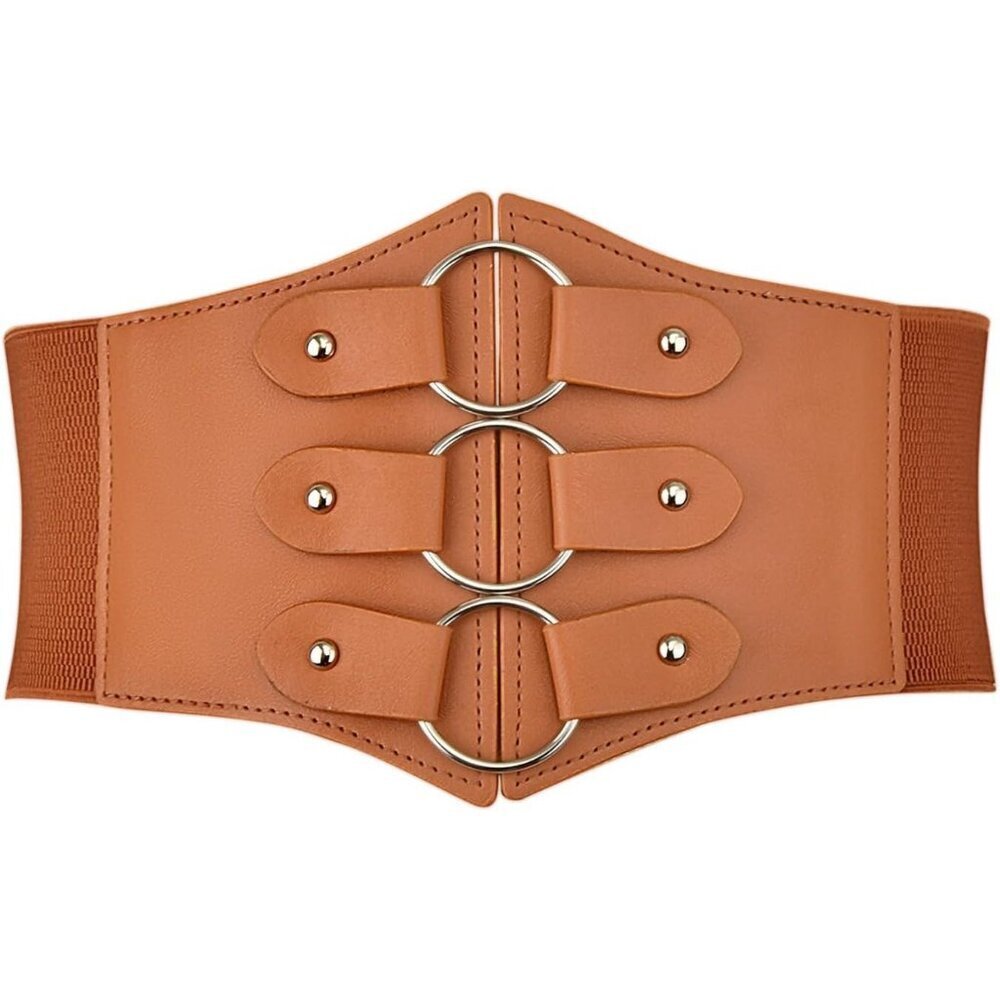 Women's Corset Belt Extra Wide Stretchy Belts Elastic Waspie Waist Belt